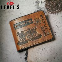 LEVELS กระเป๋าสตางค์ กระเป๋าสตางค์ผู้ชาย 2พับ กระเป๋าสตางค์เฮฟวี่ （สินค้าไทย）