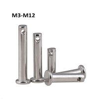 M3 M4 M5 M6 M8 M10 M12 304 Stainless Steel Shaft Flat Head With Hole Cylindrical Pin Positioning Pin