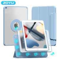 ZOYU กรณีพับแม่เหล็กถอดได้สำหรับ iPad 10 10.9นิ้ว2022 Mini6 8.3แม่เหล็ก ° 10.9สำหรับ iPad Pro 11 Air4/5 10.2เคส7/8/9th Gen tcubjb