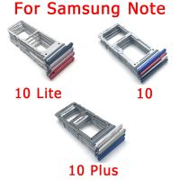 ถาดใส่ซิมการ์ดซ็อกเก็ตตัวอ่าน Adapter Micro SD สำหรับ Samsung Galaxy Note 10 Plus โน๊ต10 Lite ถาดใส่ซิมการเปลี่ยนชิป