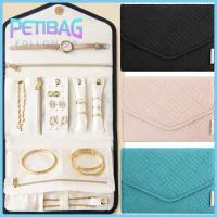 PETIBAG ถุงเก็บสัมภาระ สำหรับผู้หญิง เครื่องสำอางเล็บ แปรงแต่งหน้า ที่จัดเก็บเครื่องประดับสำหรับการเดินทาง ม้วนพับได้ กระเป๋าเคสขนาดเล็ก กล่องใส่เครื่องประดับ