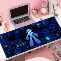 Large Gaming Mousepad Megaman Anime Mouse Pad Desk Protector Rubber Mat Pc Accessories Deskmat Gamer Kawaii Cute Keyboard Pads