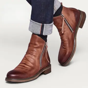 Mens boots that clearance zip up the side