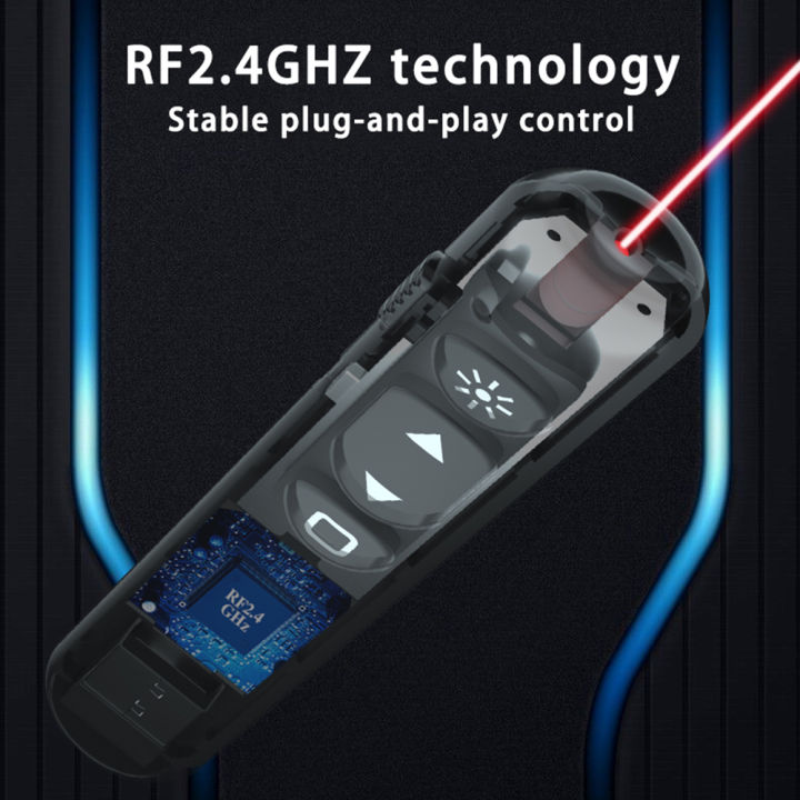 ตัวหมุนหน้าจอไร้สาย-rf-2-4ghz-usb-การนำเสนอการควบคุมระยะไกลการนำเสนอพาวเวอร์พ้อยท์คลิกเกอร์สำหรับแม็คพีซี-ppt-keynote