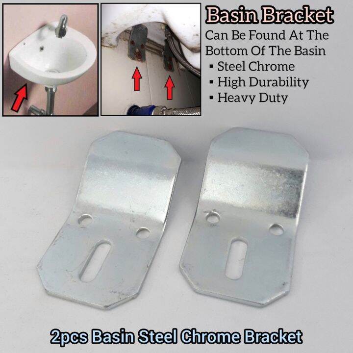 lavatory brackets 2pcs with tox and screw for tiles in wall mount