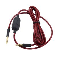 Braided Replacement Cable Extension Cord Wire for G433 G233 G Pro X Gaming Headset with Volume Control Clip