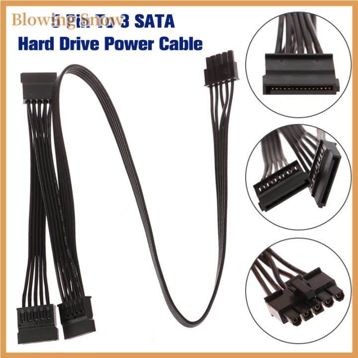 Blowing 5 Pin To 3 SATA Hard Drive HDD Peripheral Power Cable for V550 ...