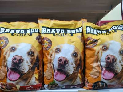 🐶🌸42Pets🌸�  Bravo Boss  บราโว่ บอส  อาหารสุนัข อาหารหมา สำหรับสุนัขโตเต็มวัย ขนาด 1 กิโลกรัม