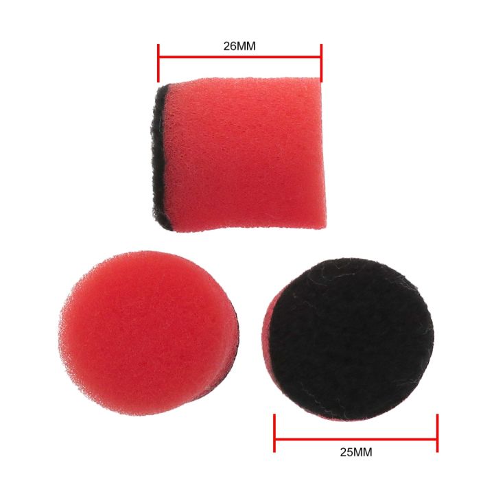 26-pcs-mini-car-foam-drill-polishing-pad-kit-hook-and-loop-1-inch-25mm-detail-sponge-wool-waxing-buffing-pads-with-backer-adhesives-tape
