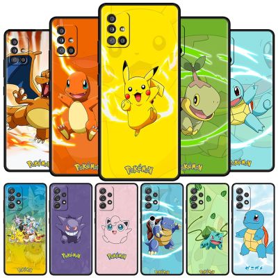 Pokemon Pikachu Soft Case For Samsung Galaxy A51 A12 A21s A71 A31 A52 A32 A02s A22 A41 A13 A11 A03s A72 TPU Silicone Phone Cover