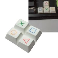 4ชิ้นกุญแจลูกศรทิศทาง WASD สีระเหิดกุญแจคีย์บอร์ดเล่นเกมกล PBT หมวกคีย์โปรไฟล์ OEM