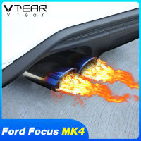 Vtear Car Tail s Cover Round Exhaust Muffler Tip Accessories Car-styling Decoration Parts For Ford Focus Mk4 St Line