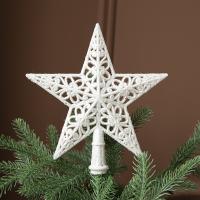 Hollow Glitter Top Star 2023 Decorations for New Year Xmas Ornaments Arrangemen