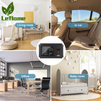 Leflame จัดส่งที่รวดเร็ว HLW-100 5-In-1คุณภาพอากาศตรวจสอบ CO2 HCHO TVOC PM2.5 PM10อเนกประสงค์เครื่องตรวจจับก๊าซอากาศสำหรับบ้านสำนักงาน