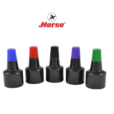 HORSE ตราม้า หมึกเติมแท่นฯ   28cc. ไม่มีแปรง -หลากสี