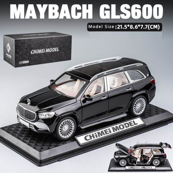 new-1-24-benz-maybach-gls600-alloy-model-car-childrens-toy-car-gift-ornaments-simulation-suv-car-model-boyfriend-collection