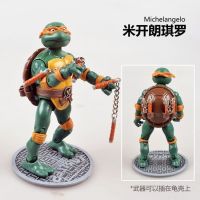 A variety of joint movable ninja turtles TMNT dolls hand-made ninja turtles childrens toy ornaments model gifts