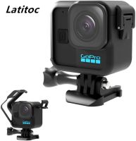 กรงเคสครอบปกป้องสำหรับ Gopro 11กรอบขนาดเล็กสีดำฝาครอบเลนส์สำหรับ Go Pro อุปกรณ์เสริมขนาดเล็ก11ขนาดเล็กสีดำ