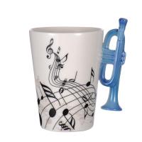 【New release】 เพลงสร้างสรรค์ไวโอลินกีตาร์แก้วกาแฟเซรามิคชานมของขวัญแปลกใหม่แก้วมีหูแก้วกาแฟสำหรับวันเกิด