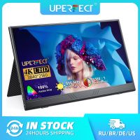 UPERFECT 4K จอภาพแบบพกพา15.6 3840X2160 UHD IPS คอมพิวเตอร์จอแสดงผลเกม HDR/ลำโพงและเคสซัมซุงสำหรับ PS5แล็ปท็อปเอ็กซ์บ๊อก