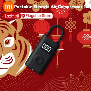  Xiaomi Mijia Air Pump 2 MJCQB06QW Portable Universal Electric  Air Compressor 2 Tire Sensor Mi Treasure Inflatable 2 for Car Bicycle :  Sports & Outdoors