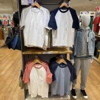 UNIQLO Home Paraphs Xia เสื้อยืดแขนสั้นผ้าฝ้ายสีเข้ากัน,เสื้อยืด457833 J.lindeberg DESCENTE Paragew Footjoyfootjoymalbon Uniqlo