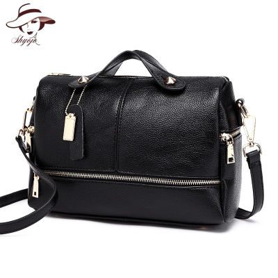 100 Real Genuine Cow Leather Women Handbags Fashion Luxury Ladies Messenger Bag High Quality Girls Tote Designer Shoulder Bags