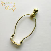 New! Gold Chrome Color Lamp Metal Harp, Finial and Lamp Harp Holder Set, for Updating Table Floor Lamps