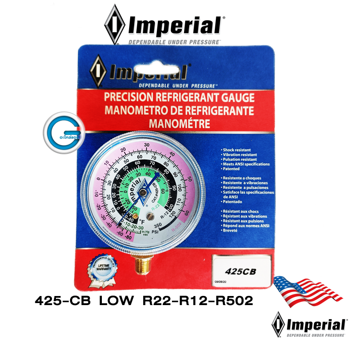 imperial-หัวเกจ-อิมพีเรียล-425-cb-ทางต่ำ-low-r-22-r-12-r-502-สำหรับแทน-gauge-heads-for-all-manifolds