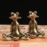 New Simulation Bronze Frog Crafts Decoration /Bronze Frog Crafts Ornament /Frog Decors for Household Incense Holder Office Bedroom Garden Desktop