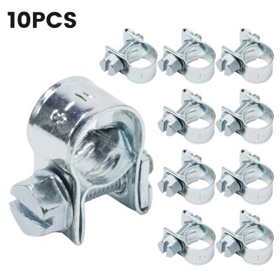 ☾▤♧ Hardware Mini Fuel Carbon Steel Galvanized Line Jubilee Hose Clips Clamp Diesel Petrol Pipe Coolant Radiator Anti-rust Corrosion