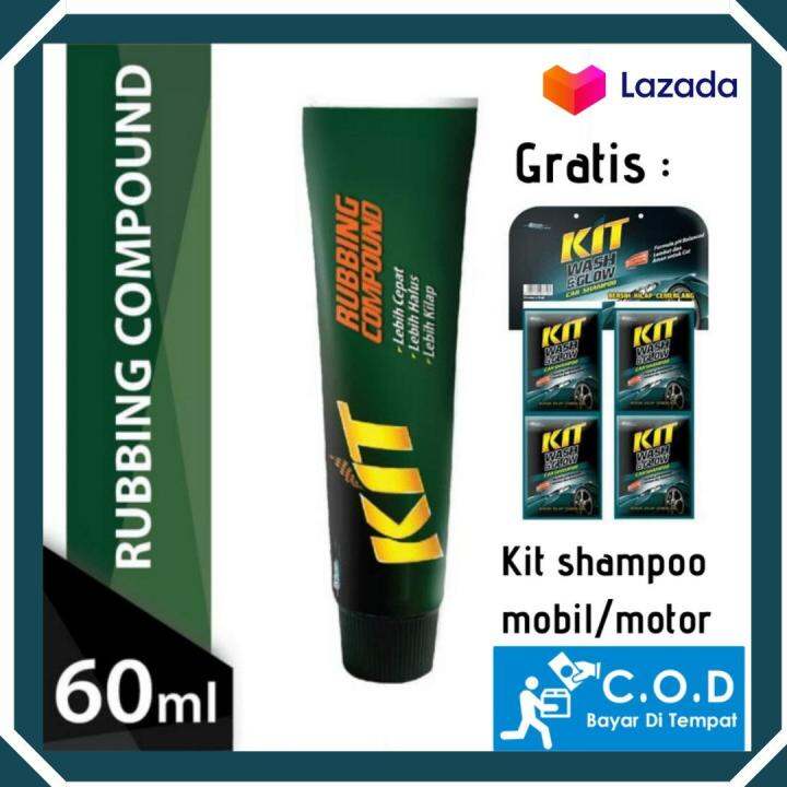 KIT RUBBING COMPOUND KOMPON KOMPOUN ODOL / WAX PENGHILANG BARET LECET