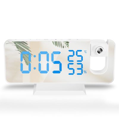 Projection Alarm Clock with FM Radio, Temperature Monitor, Easy to Use, Clear Big Digit, Bedrooms Ceiling
