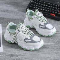 Women Shoes Thick Bottom Breathable Korean Platform Sneakers Women Mixed Colors Lace Up Slip On Woman Vulcanize Shoes Autumn