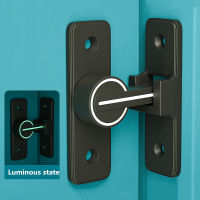 KK &amp; FING ภายในประตู Bolt Luminous Bolt Old-Fashioned Surface-Mounted Room ประตู Latch 90องศา180องศา Heavy-Duty ประตูล็อค