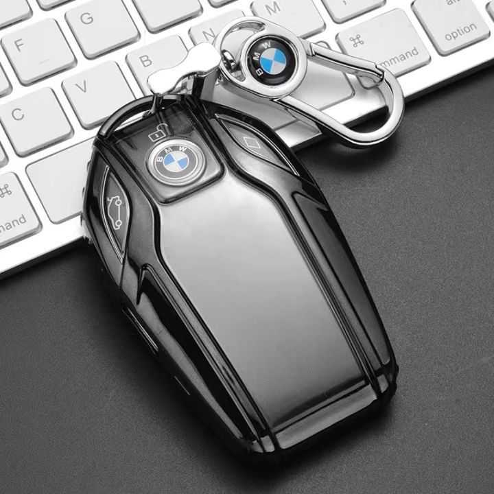 ychic-จี้พวงกุญแจโลหะอัลลอย-bmw-ที่ใส่กุญแจ-tpu-pc-bmw-key-cover-พวงกุญแจ-เคส-keyfob-สำหรับ-bmw-7-series-740-6-series-gt-5-series-530l-x3