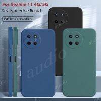 เคสซิลิโคนเหลวสี่เหลี่ยมดั้งเดิมสำหรับ Realme 11 4G 5G NFC 2023ปกป้องกล้องโทรศัพท์นิ่ม Fundas บางเคสคู่สำหรับ Realme 11nfc Realme11เคสป้องกันเลนส์ที่ดีที่สุด