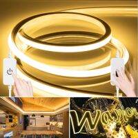 【cw】 LED Strip Light 2835SMD DC12V Hand Sweep Switch Flexible Neon Rope Lights IP67 Dimmable Tape Ribbon For DIY Home Decoration