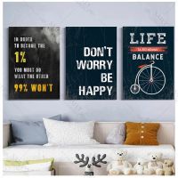 คำคมสร้างแรงบันดาลใจจากผู้ประกอบการผ้าใบ Wall Art - Modern Office Decor