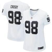 เสื้อเจอร์ซีย์สำหรับผู้หญิง Nfl ลายไรเดอร์ไรเดอร์ไรเดอร์98 Maxx Crosby