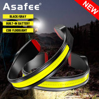 Asafee 500LM G23A/B COB+LED Super bright multi-function headlamp can be used for fixed focus camping and climbing  Built-in battery 3 gear adjustment press switch IPX4 waterproof