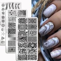 【hot sale】 ☽❁ B50 1Pc Random Style Line Flower Animal Nail Stamp Plates /Nail Stamping Templates /DIY Nail Art Tools / Professional Manicure Accessories