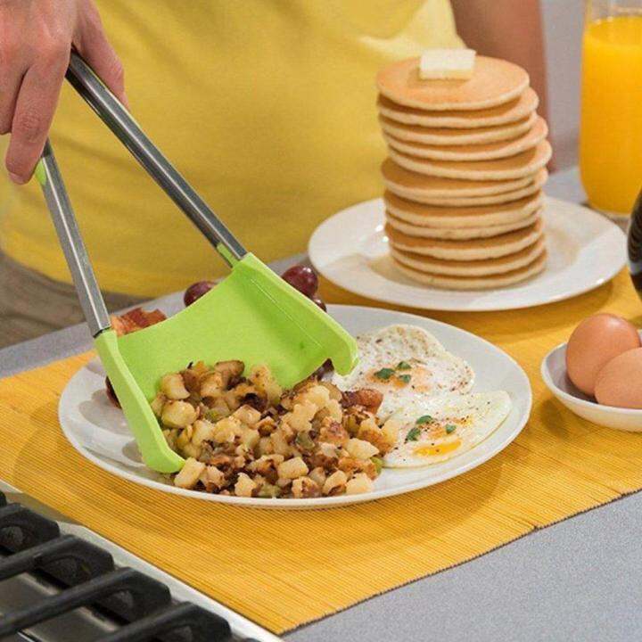 ไม้คีบอาหาร-2-ชิ้น-2in1-clever-kitchen-spatula-and-tongs-ที่คีบอาหาร-ทอด-ที่คีบอาหาร-silicone-ที่คีบอาหารเชฟ-spatula-silicone-cooking-ไม้คีบอาหาร-ไม้พายทำอาหาร