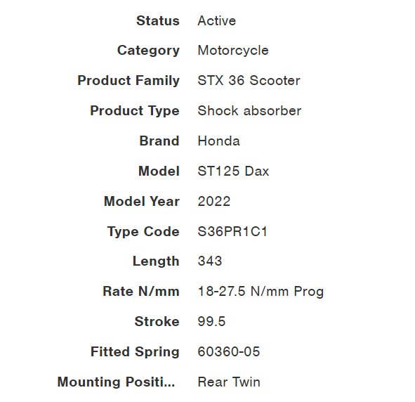 โช๊คหลัง-ohlins-ho227-for-honda-dax125