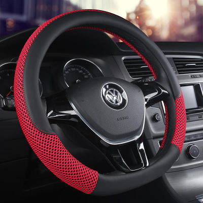D series Micro Fiber Leather Car Steering Wheels Covers 38CM15 Steering Wheel Hubs Car Styling,For VW GOLF 7 2015 POLO JATTA