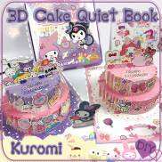 3D Bánh Êm Sách Gấp Sanrio Kawaii Kuromi Giai Điệu Bé Gái Không Cắt Tự Làm