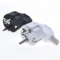 2 Pcs/Lot Eu AC Power Adapter Socket 16A 250V Connector Cable Electrical Plug White Black Male Converter Adaptor Detachable Plug