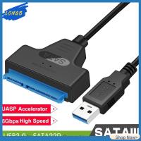 LONGB ความเร็วสูง ฮาร์ดไดรฟ์ 22 พิน Sata III อะแดปเตอร์ เคเบิ้ล USB 3.0 เป็น SATA ตัวแปลง