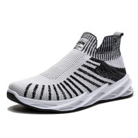 2022 Autumn New Mens Shoes Fly Woven Breathable Mesh Fashion Casual Shoes Trend Large Size Mens Sports Shoes Wholesale