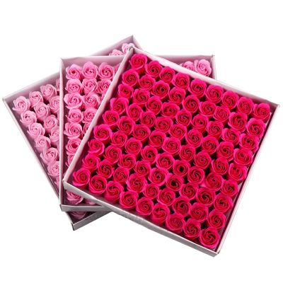 【CC】 81Pcs/Set Color Gifts Flowers Heads No Wedding Valentine  39;S Day